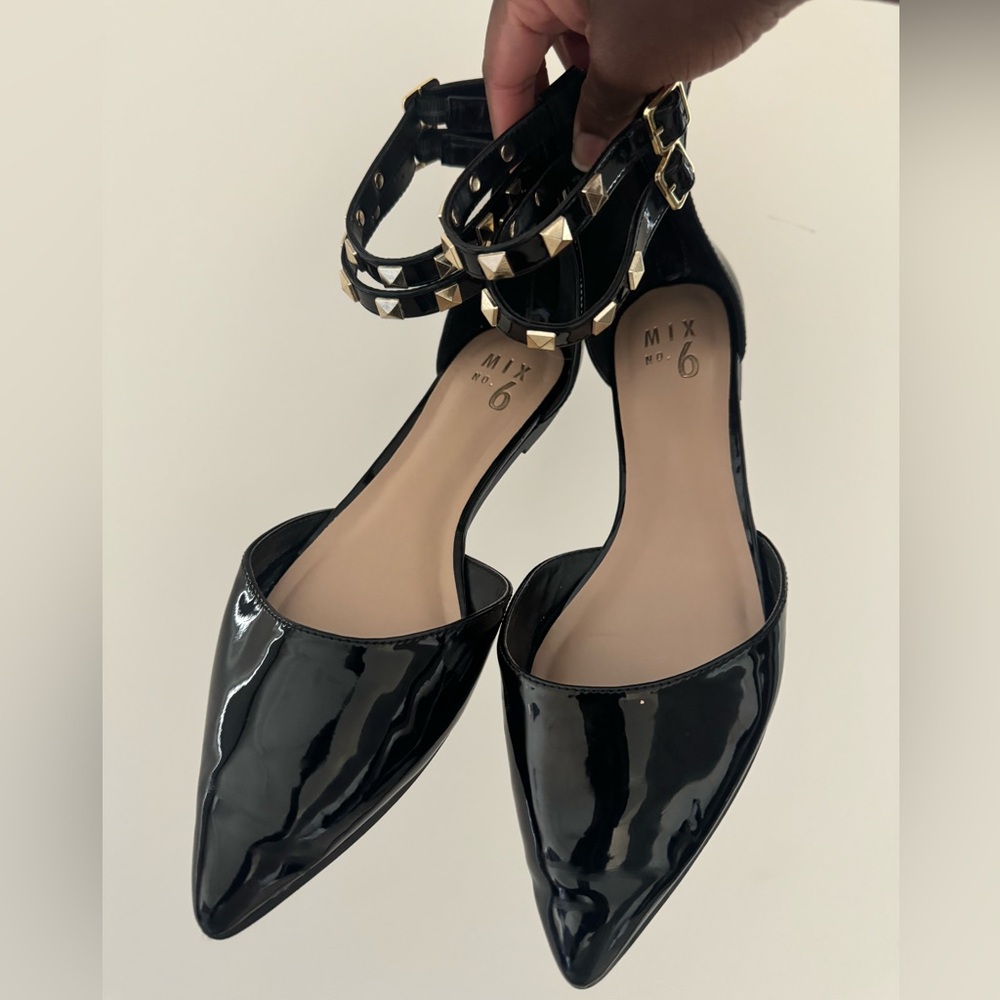 Black Patent Leather Women's Shoes -9 M